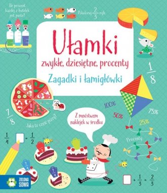 Zagadki i łamigłówki. Ułamki zwykłe - okładka książki