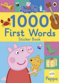 Peppa Pig 1000 First Words Sticker - okładka książki