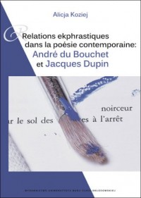 Relations ekphrastiques dans la - okładka książki