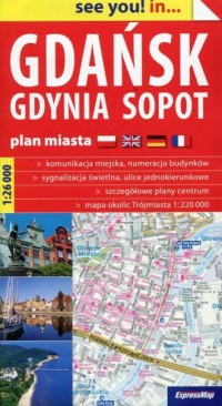 Gdańsk Gdynia Sopot plan miasta - okładka książki