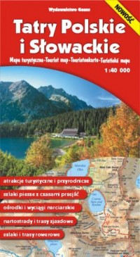 Mapa. Tatry Polskie i Słowackie - okładka książki