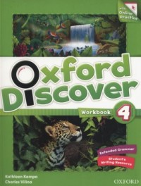 Oxford Discover 4 Workbook + Online - okładka podręcznika