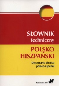 Słownik techniczny polsko-hiszpański - okładka książki