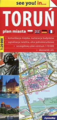 Toruń plan miasta 1:20 000 - okładka książki