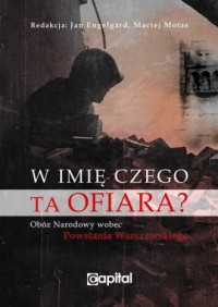 W imię czego ta ofiara? - okładka książki