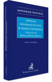 Definicja informacji poufnej w - okładka książki