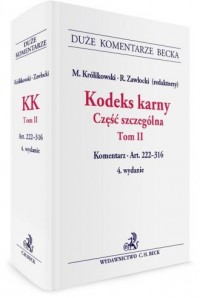 Kodeks karny. Część szczególna. - okładka książki