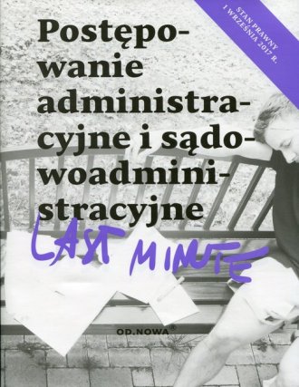 Last minute. Postępowanie administracyjne - okładka książki