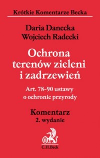 Ochrona terenów zieleni i zadrzewień - okładka książki