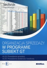 Organizacja sprzedaży w programie - okładka książki