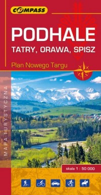 Podhale 1:50 000. Tatry, Orawa, - okładka książki