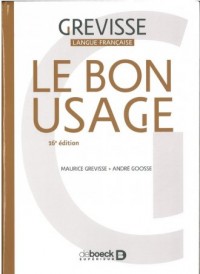Bon Usage 16e edition - okładka podręcznika