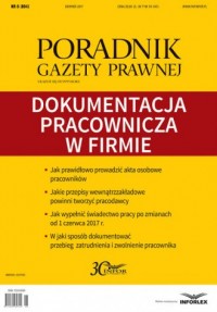 Poradnik Gazety Prawnej 8/2017. - okładka książki