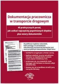 Dokumentacja pracownicza w transporcie - okładka książki