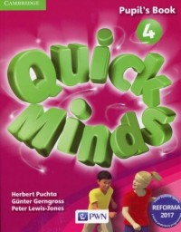 Quick Minds 4. Szkoła podstawowa. - okładka podręcznika