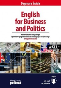 English for Business and Politics. - okładka podręcznika