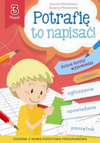 Potrafię to napisać! Poziom 3 - okładka książki