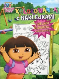 Dora poznaje świat. Kolorowanka - okładka książki