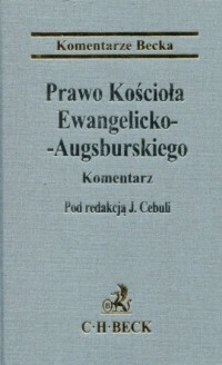 Prawo Kościoła Ewangelicko-Augsburskiego. - okładka książki