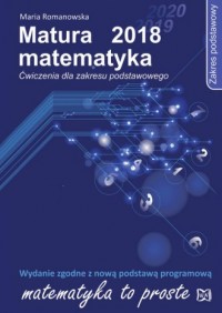 Matura 2018. Matematyka. Ćwiczenia. - okładka podręcznika