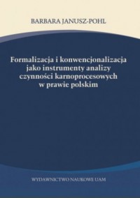 Formalizacja i konwencjonalizacja - okładka książki