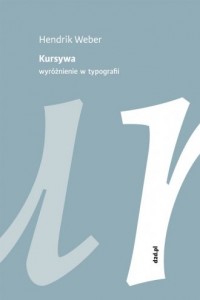 Kursywa. Wyróżnienie w typografii - okładka książki