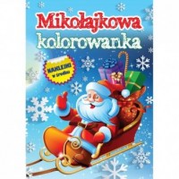 Mikołajkowa kolorowanka - okładka książki