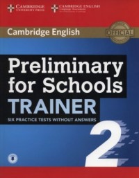 Preliminary for Schools Trainer - okładka podręcznika