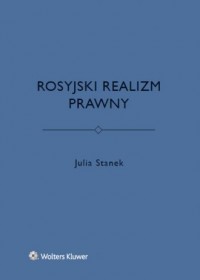 Rosyjski realizm prawny - okładka książki