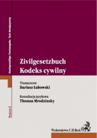 Kodeks cywilny Zivilgesetzbuch - okładka książki