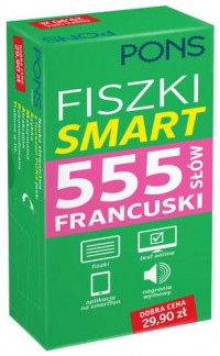 Fiszki Smart 555 słów. Francuski - okładka podręcznika