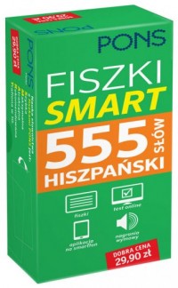 Fiszki Smart 555 słów. Hiszpański - okładka podręcznika