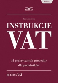 Instrukcje VAT- 15 praktycznych - okładka książki