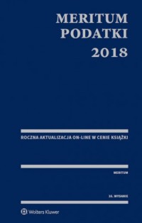 Meritum Podatki 2018 - okładka książki