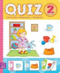 Quiz 2-latka. Edukacyjna książeczka - okładka książki