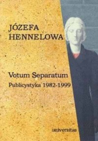 Votum separatum. Publicystyka 1982-1999 - okładka książki