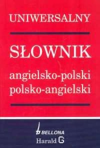 Uniwersalny słownik angielsko-polski, - okładka książki