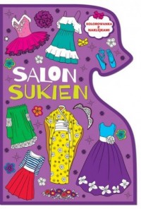 Kolorowanki. Salon sukien - okładka książki