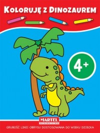 Koloruję z dinozaurem - okładka książki