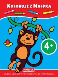 Koloruję z małpką - okładka książki