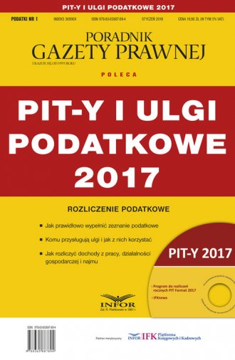 PIT-y i Ulgi Podatkowe 2017. Podatki - okładka książki