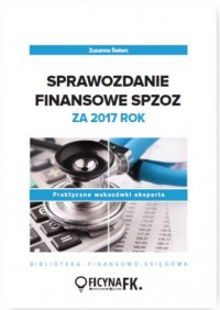 Sprawozdanie finansowe SPZOZ za - okładka książki