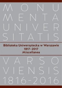 Biblioteka Uniwersytecka w Warszawie - okładka książki