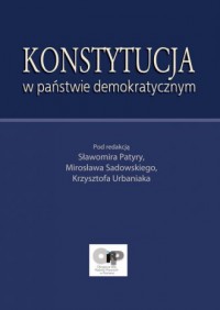 Konstytucja w państwie demokratycznym - okładka książki