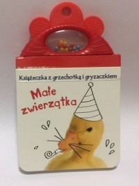 Książeczka z grzechotką i gryzaczkiem. - okładka książki