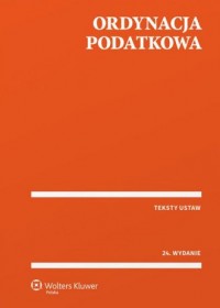 Ordynacja podatkowa - okładka książki