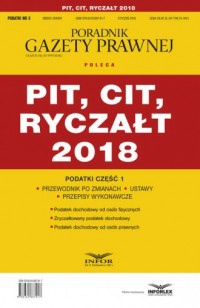 Pit, Cit, Ryczałt. Podatki 3/2018 - okładka książki