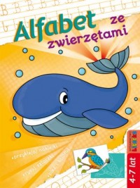 Alfabet ze zwierzętami. 4-7 lat - okładka książki