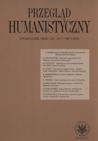 Przegląd Humanistyczny 3/2017 - okładka książki