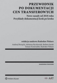 Przewodnik po dokumentacji cen - okładka książki